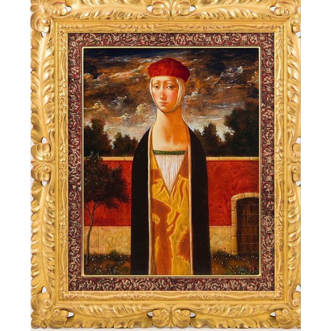 Rare work: Yoshikazu Masato's oil painting "Blessing Day": Rare artwork "Blessing Day" by Yoshikazu Masato Oil painting dimensions: 39 x 30.5 cm, in good condition Frame dimensions: 58.5 x 49.5 cm