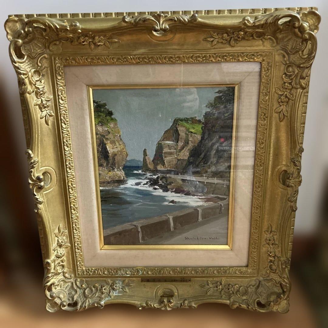 Guaranteed authentic Taro Tozawa's "Gathering of the Red Sea" oil painting, size 6, with a (1 of 6)