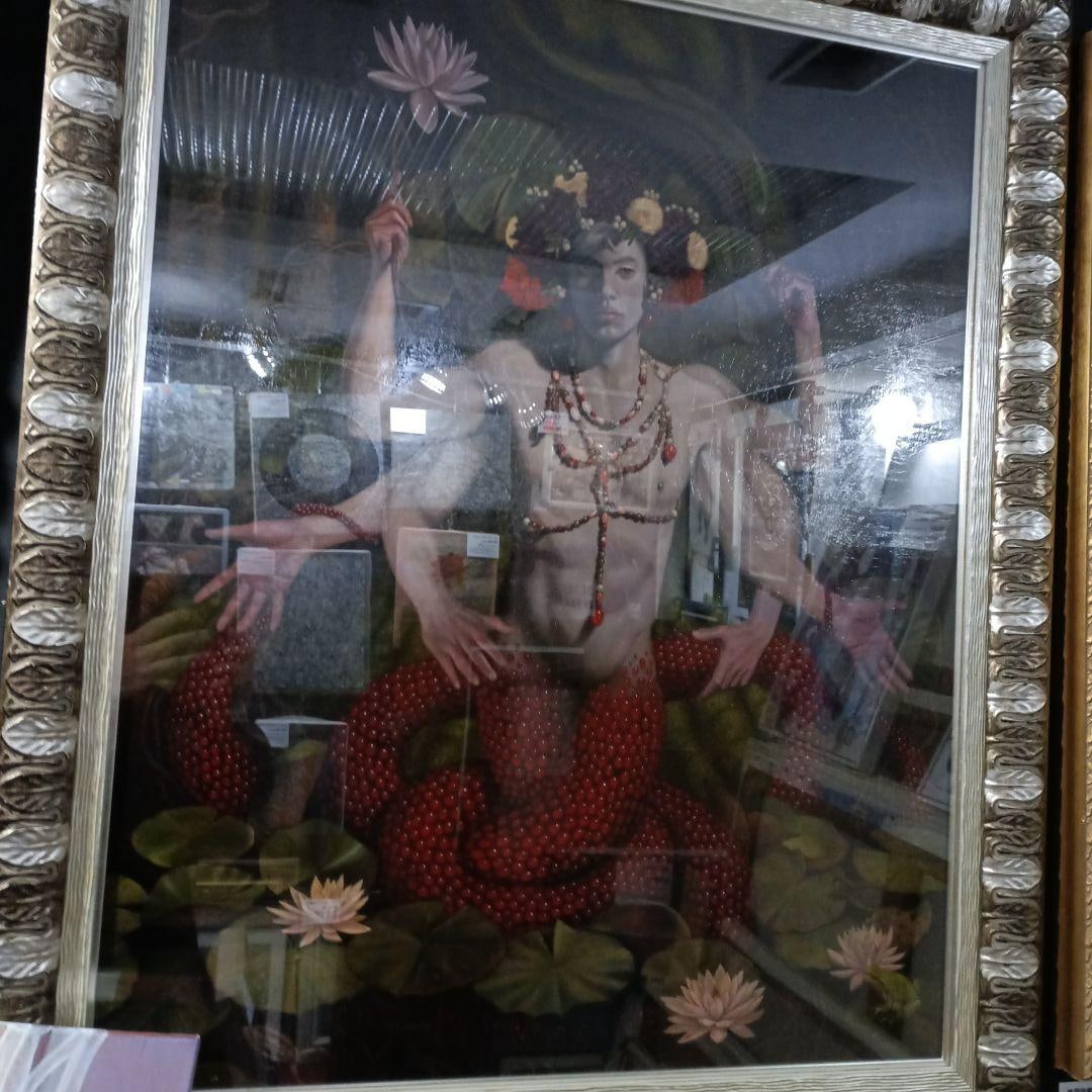 Turtle Ito's "Legend of the Snake God" 30-inch oil painting (1 of 5)