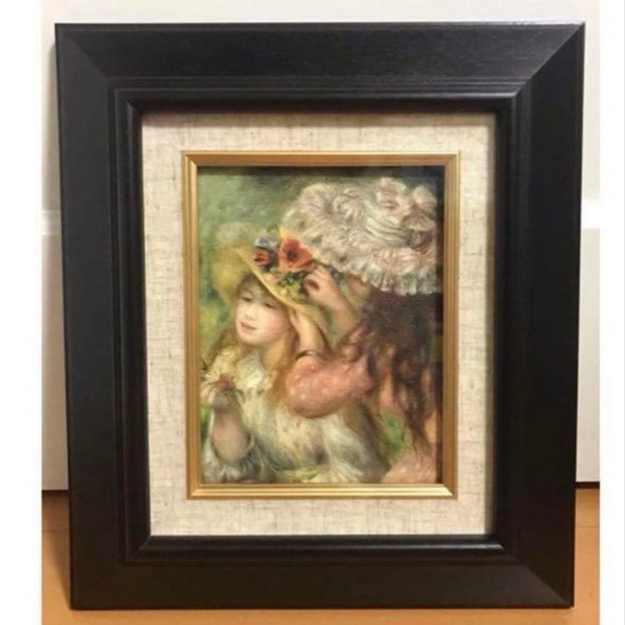Renoir's painting "Straw Hat" (with frame) (1 of 7)