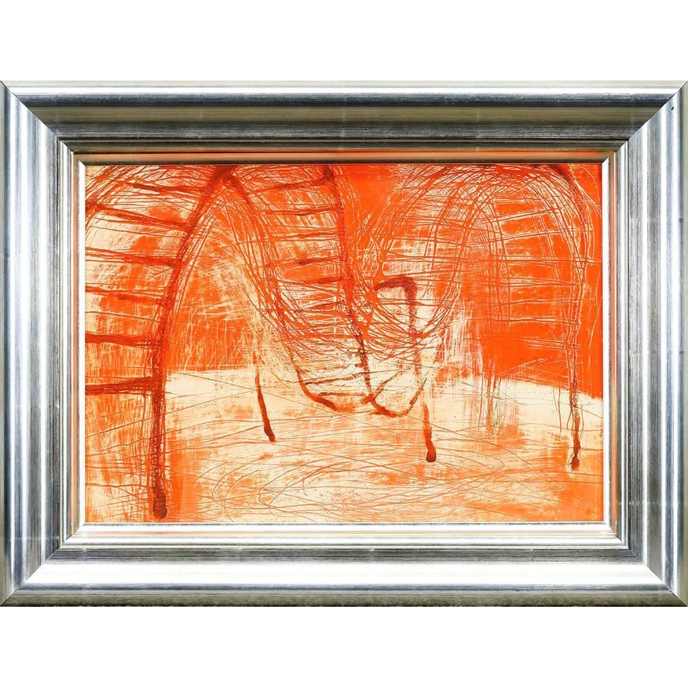 Junichi Yoshio's painting "Interval," 2004, with authentication stamp. (1 of 7)