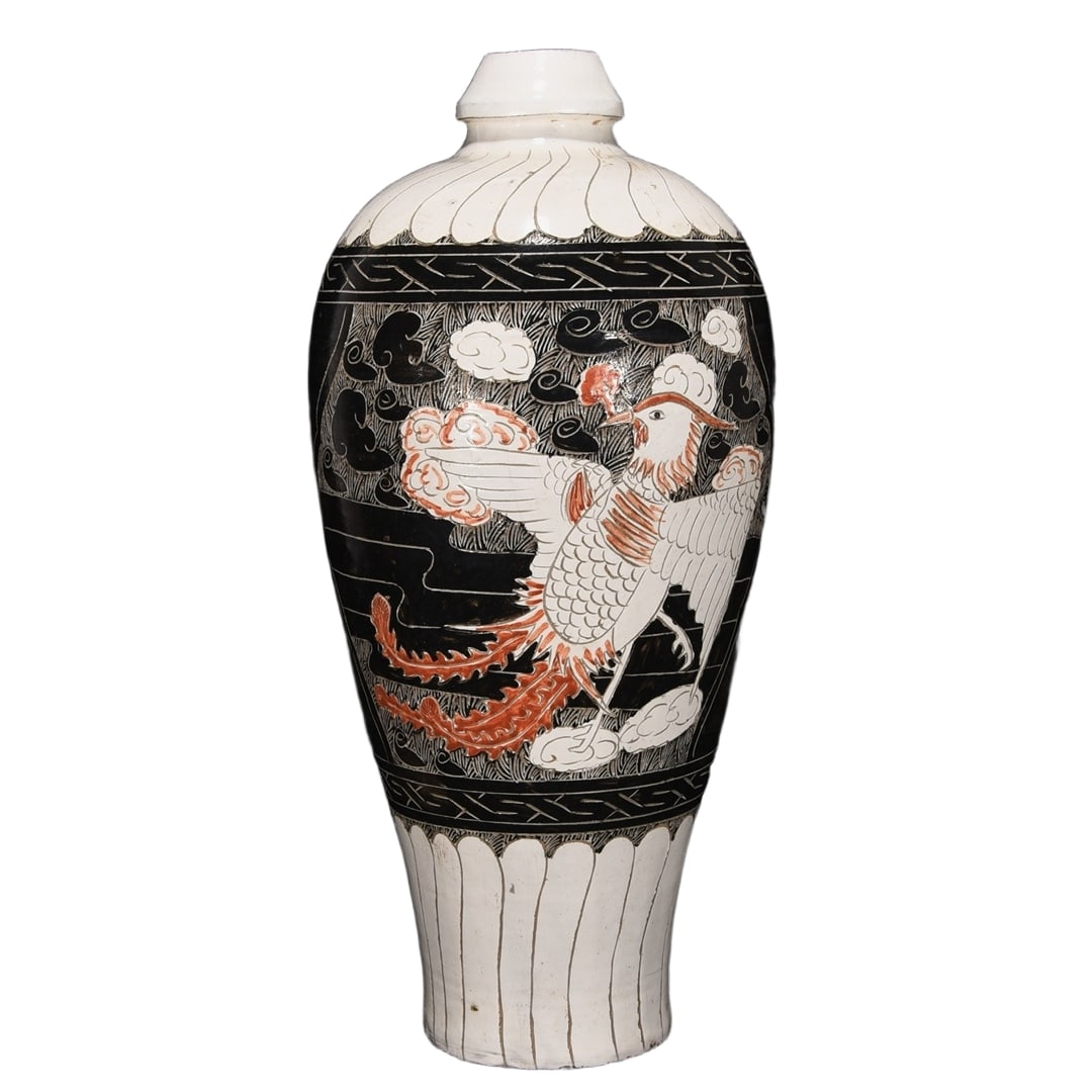 Song Dynasty Cizhou Kiln Dragon and Phoenix Vase (1 of 10)