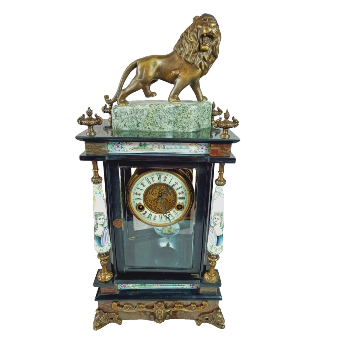 One cloisonné enamel vintage mechanical watch. (1 of 10)