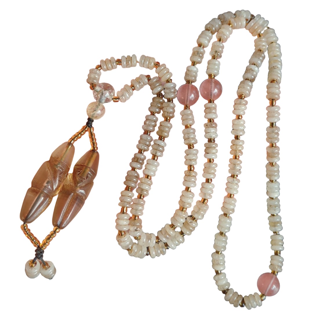 Qing Dynasty Crystal Prayer Bead Necklace (1 of 8)