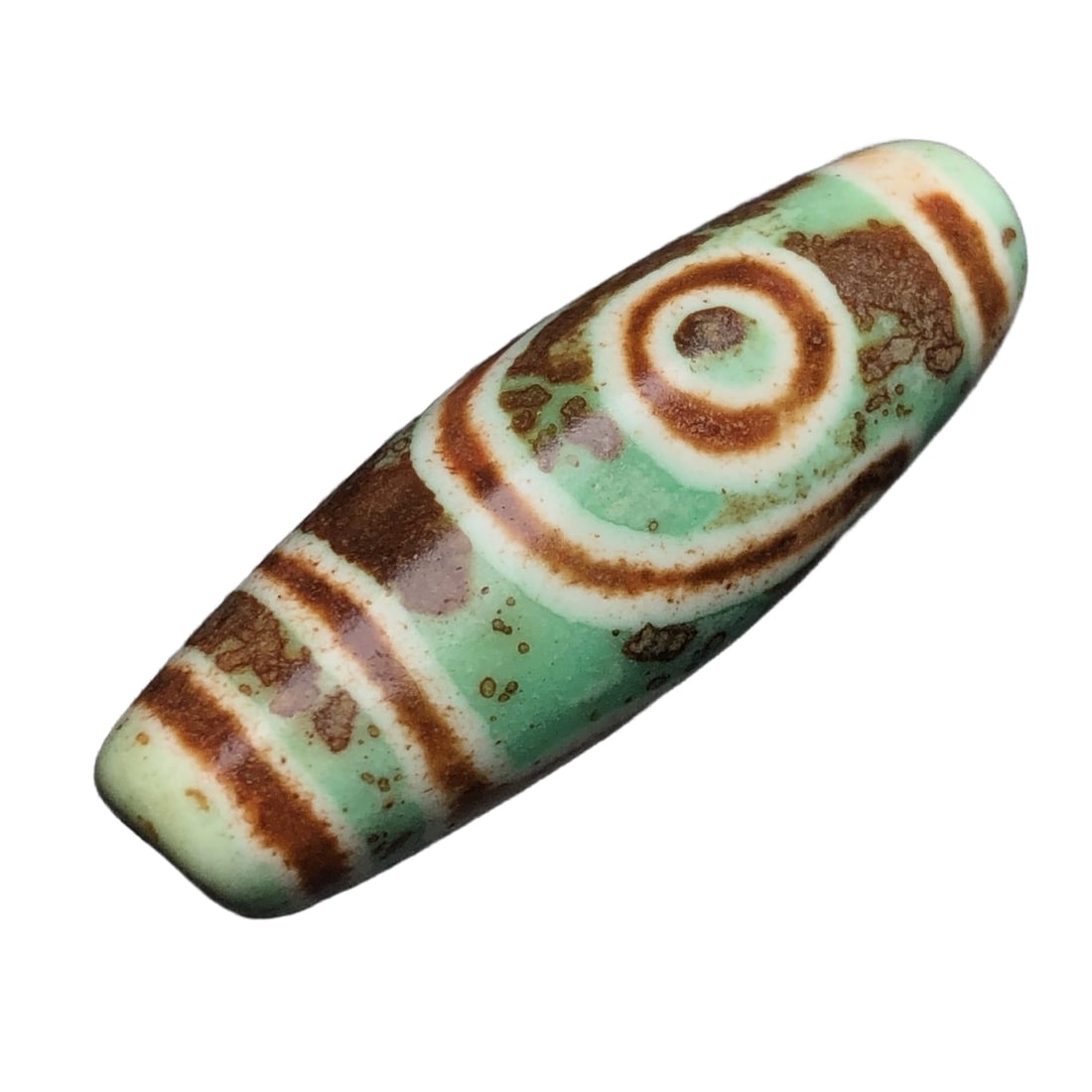 Natural agate with two eyes sky bead (1 of 10)