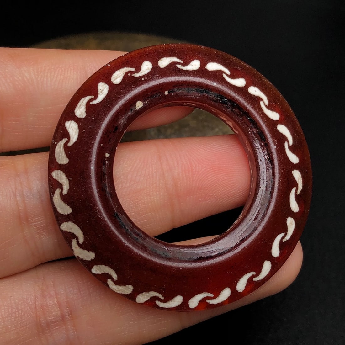 Old Agate Peace Ring - 2