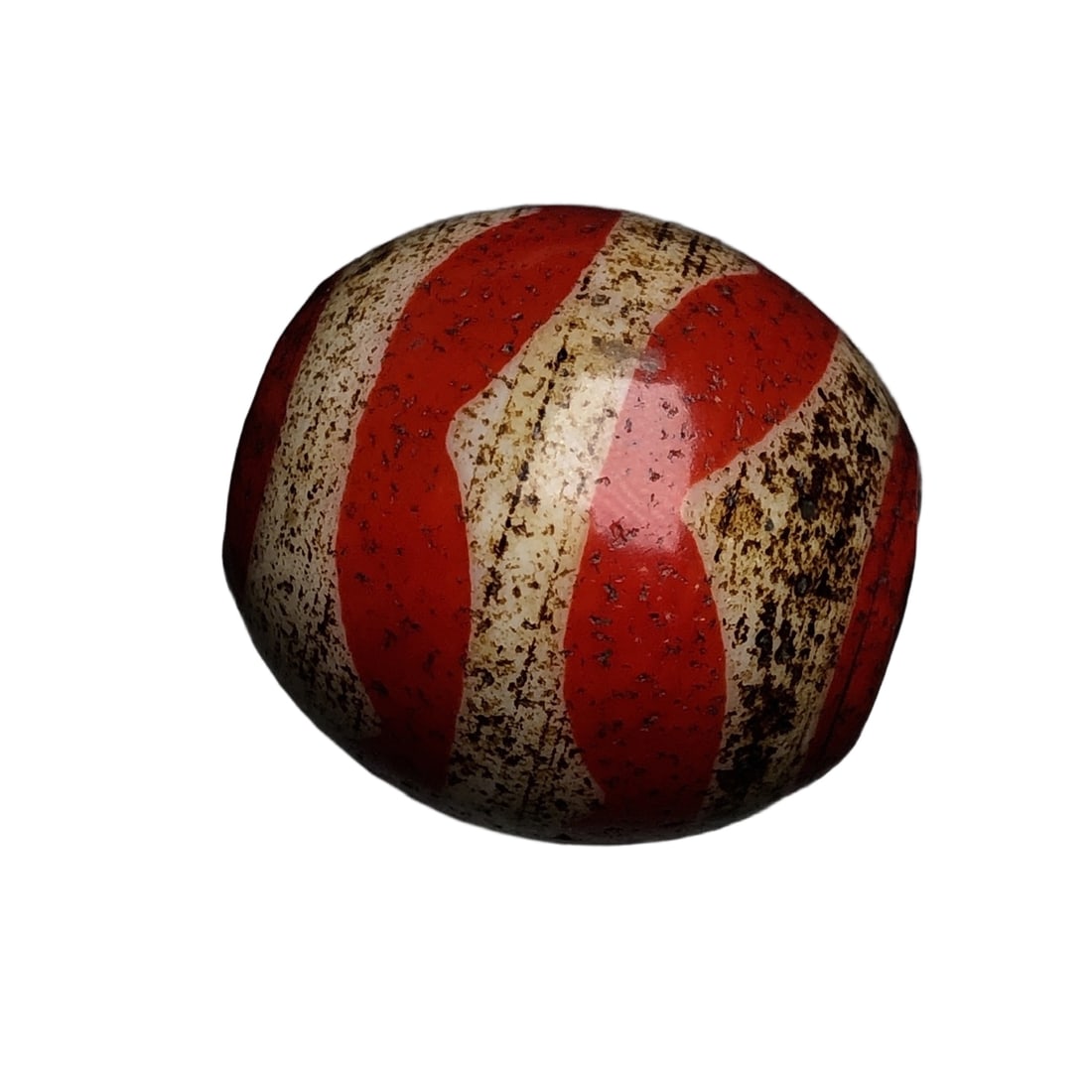 Natural agate tiger tooth dzi bead: Tiger Tooth TianzhuSize: 23x22 millimeters Weight: 16.2 grams