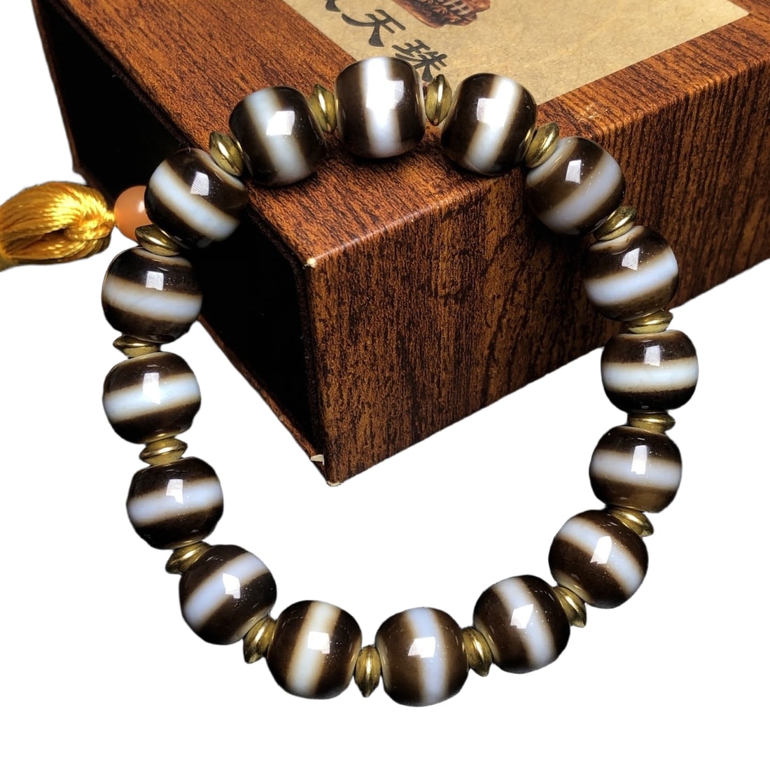 Natural agate Tianzhu bracelet (1 of 10)