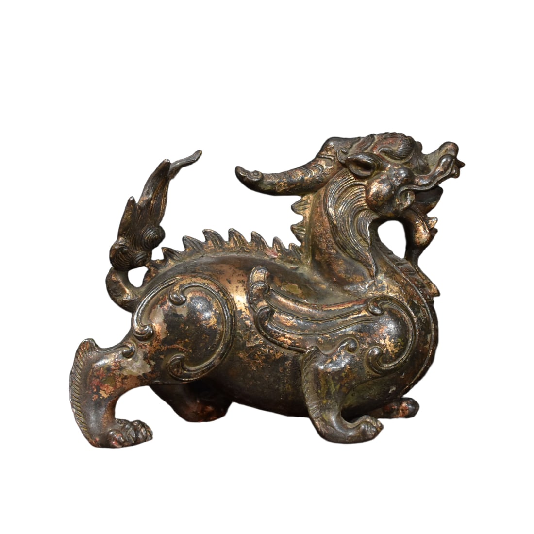 Copper clay gold unicorn ornament (1 of 11)