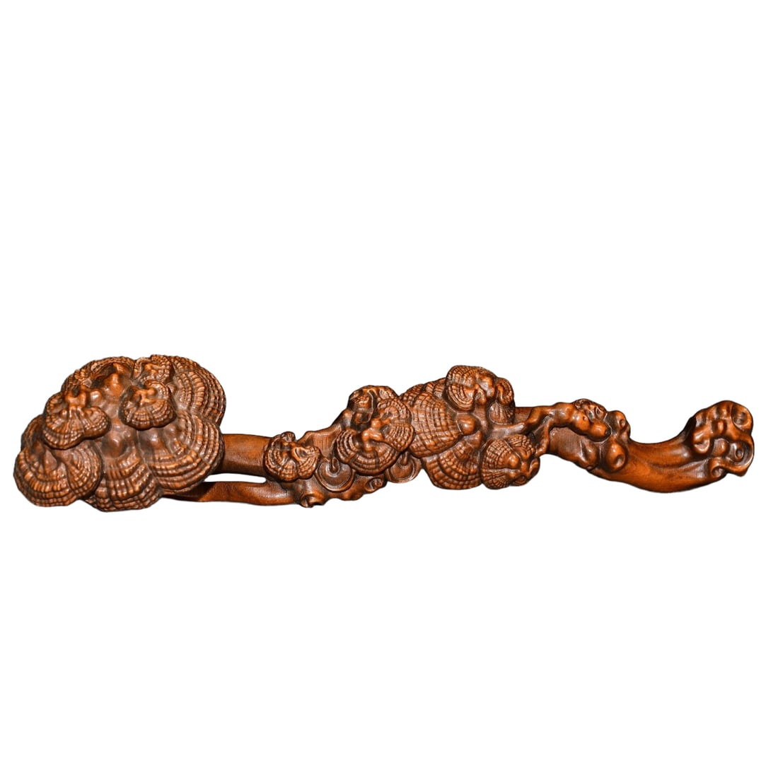 Small boxwood lingzhi ruyi ornament (1 of 9)