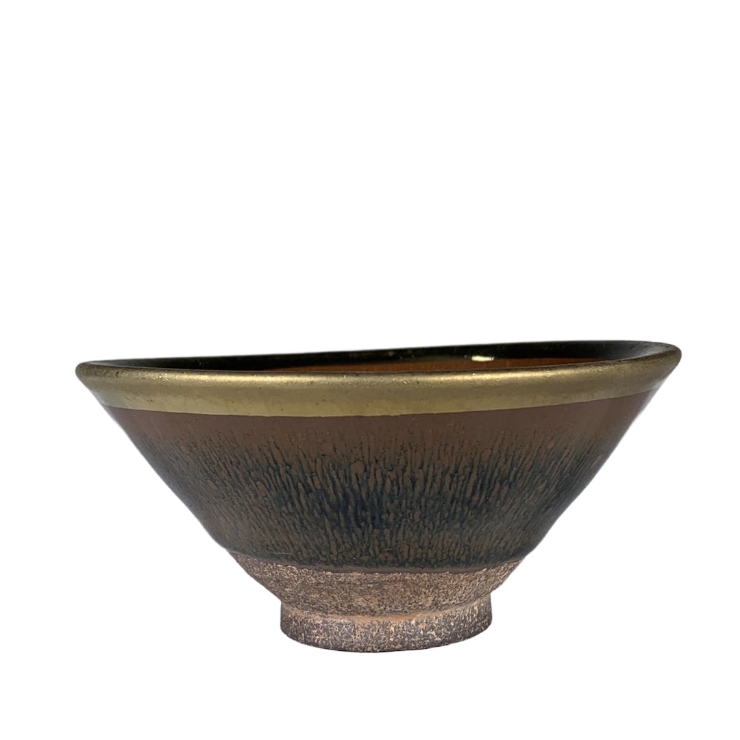 Song Jian kiln rabbit hair gold-lined mouth fighting hat cup (1 of 10)