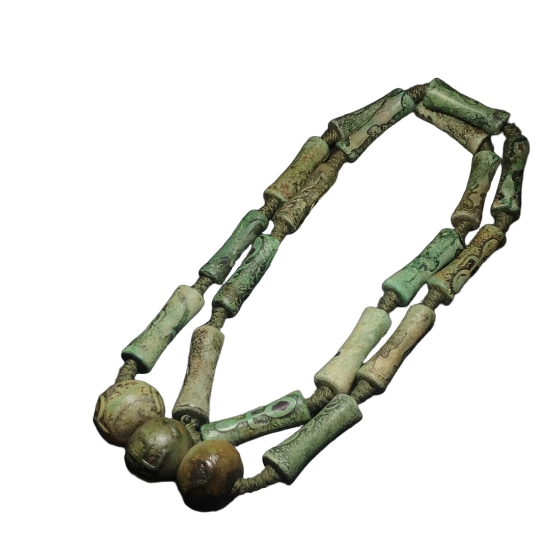 The necklace features multiple agate celestial beads and a precious Buddha bead. (1 of 10)