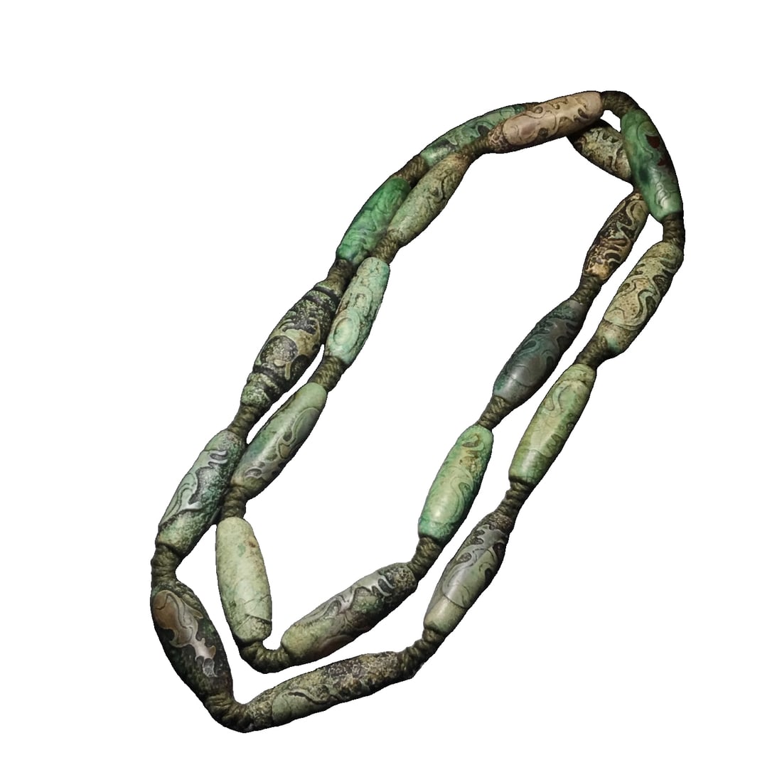 Old Agate Kirin Tianzhu Buddha Bead Necklace (1 of 10)