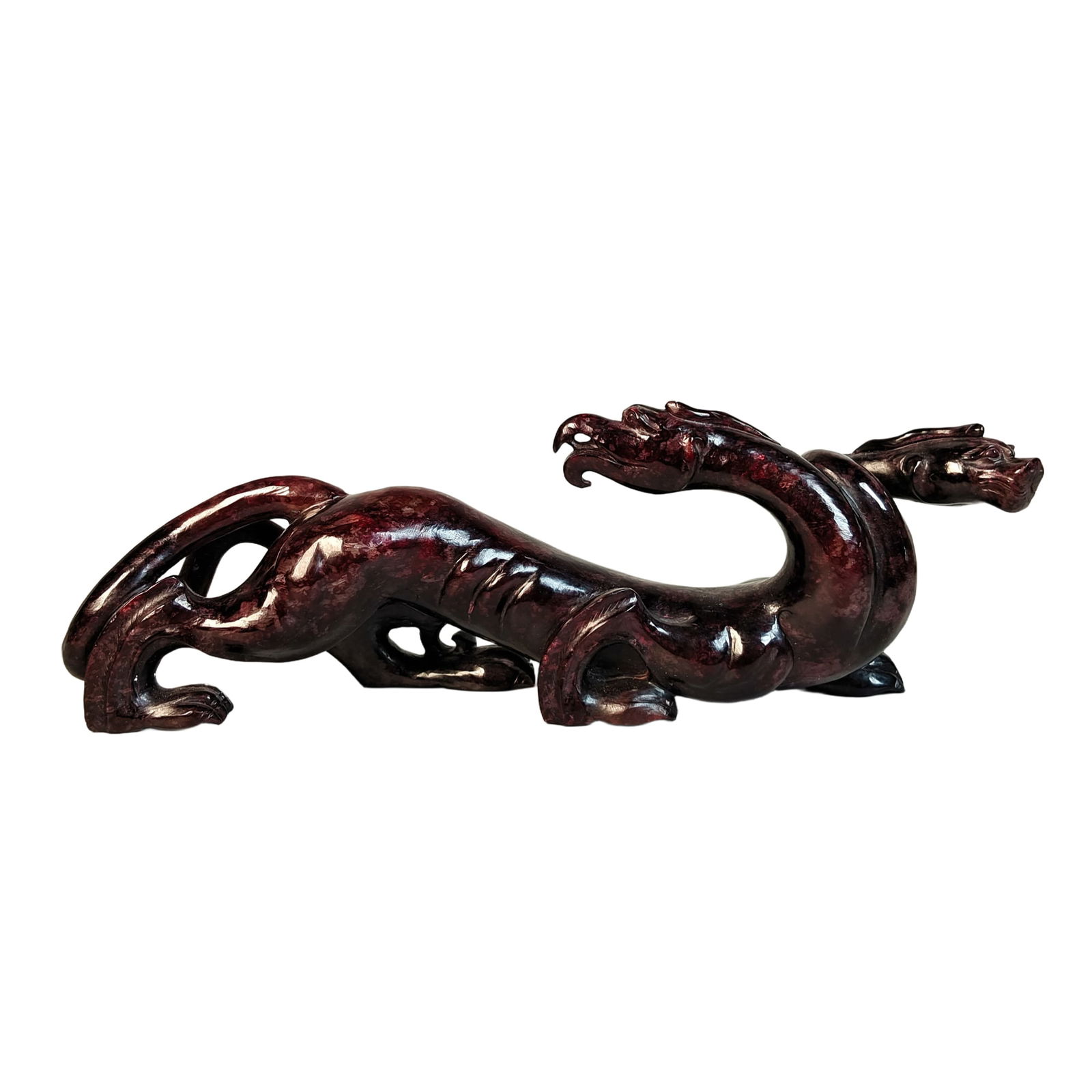 Hetian jade dragon and phoenix auspicious beast (1 of 10)