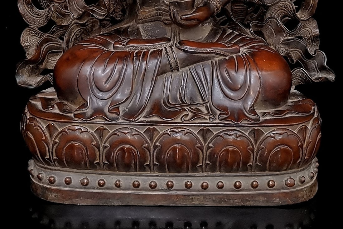 Copper Buddha statue - 4
