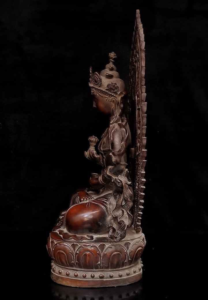 Copper Buddha statue - 5