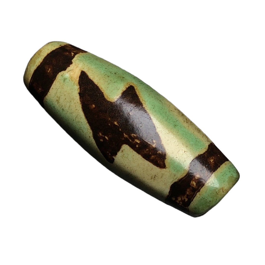 Natural agate five-eyed celestial bead (1 of 10)