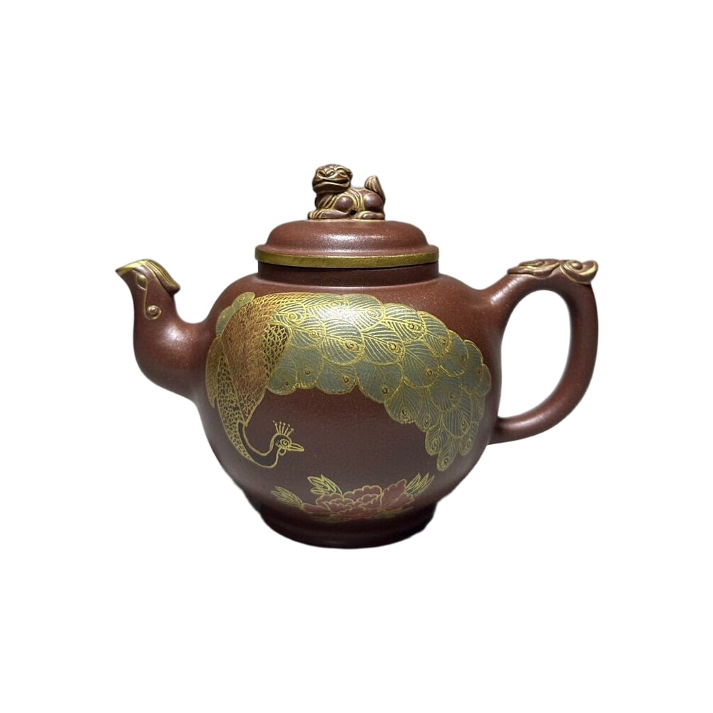 Qing Dynasty Phoenix Dance Nine Heavens Purple Clay Teapot (1 of 10)