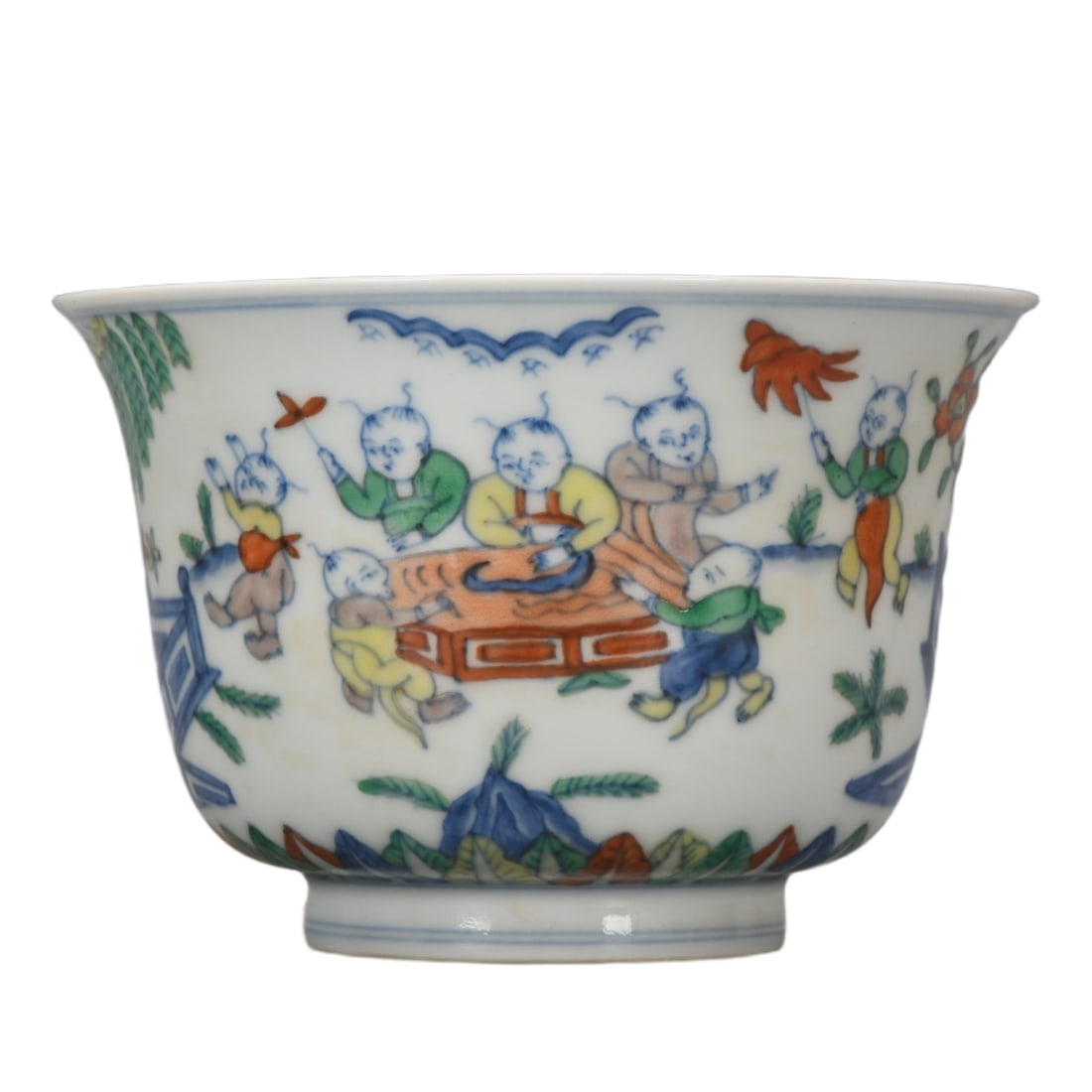 Ming Chenghua Doucai Bowl with Infant Play Design (1 of 9)