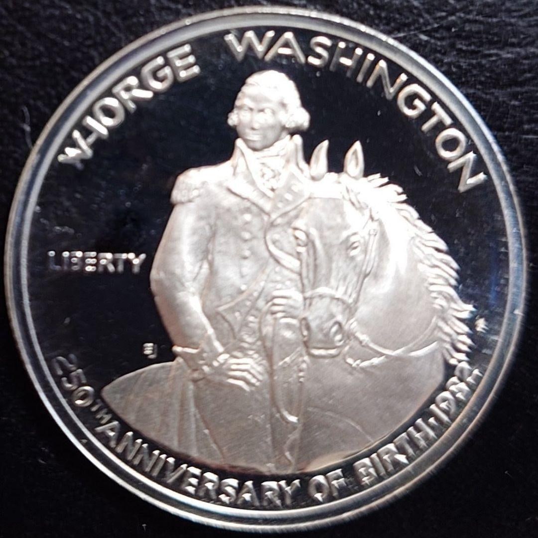 1982 American silver half dollar Washington birth commemorative silver coin, SV900. (1 of 19)