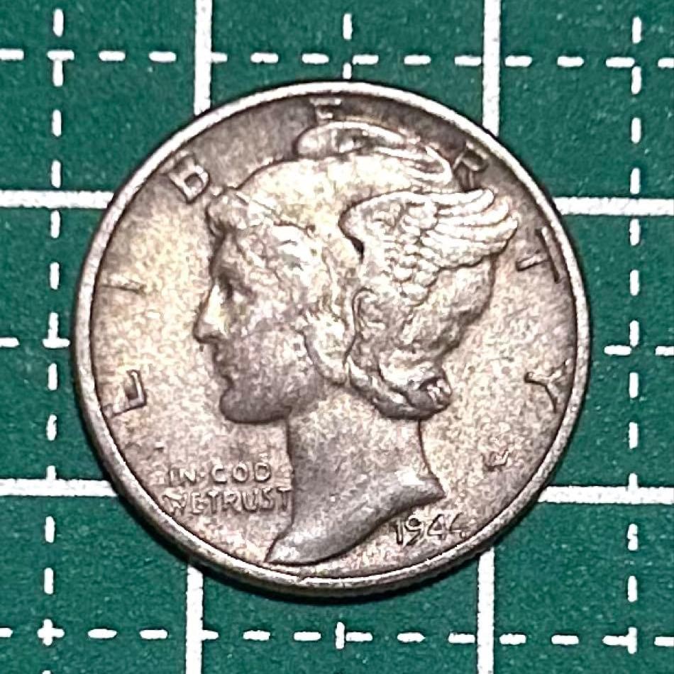 1944 American Mercury dime (1 of 3)