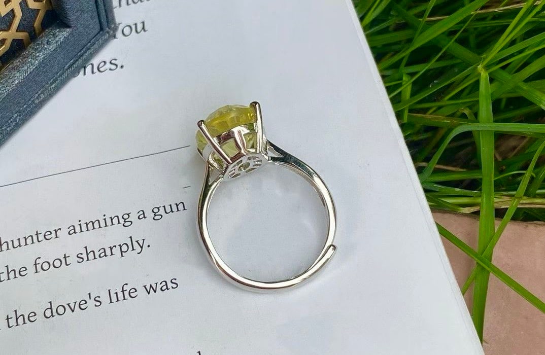 Natural crystal ring - 4