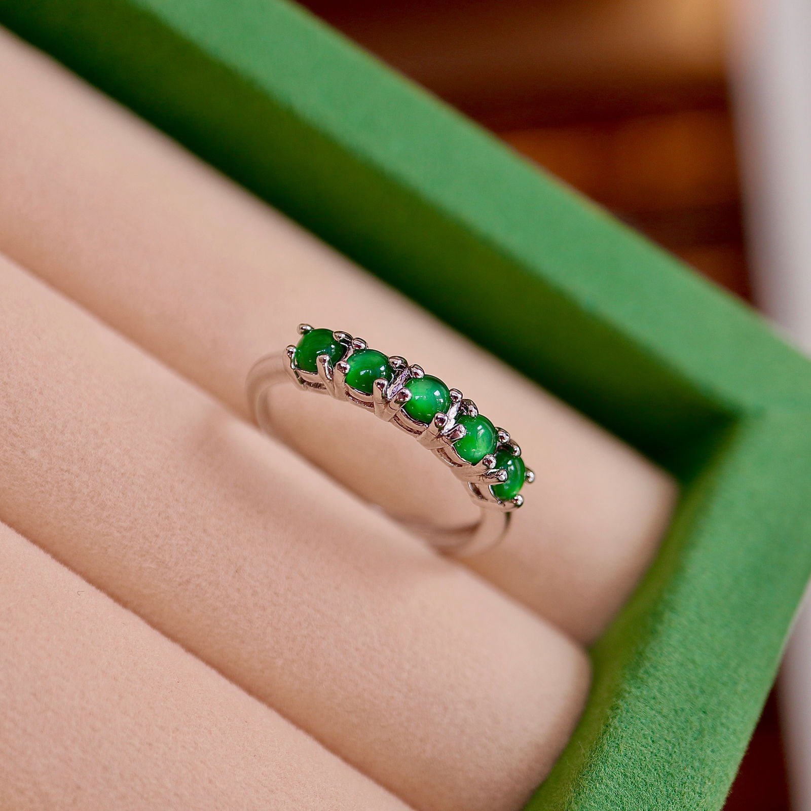 Natural jadeite Ring - 2