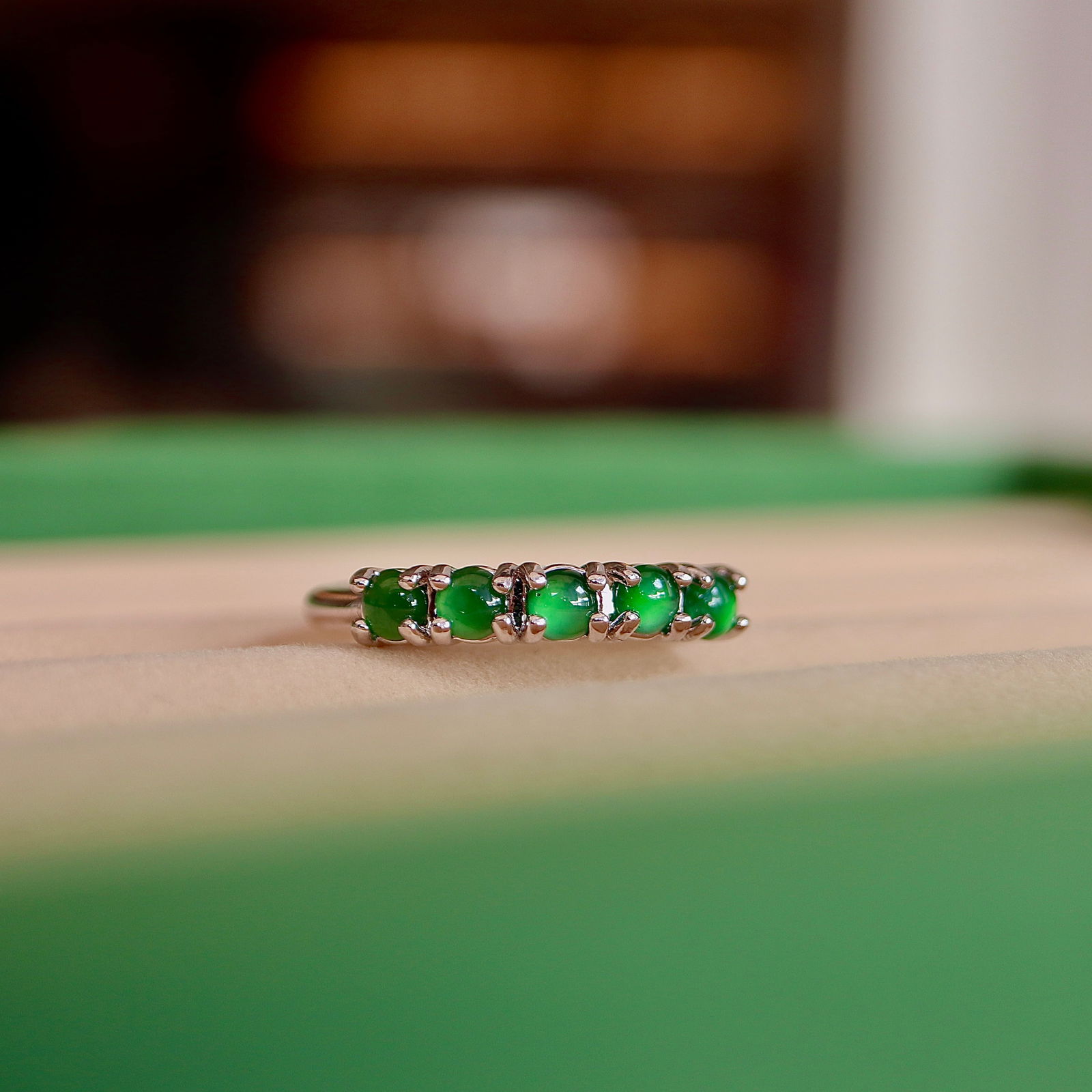 Natural jadeite Ring - 3