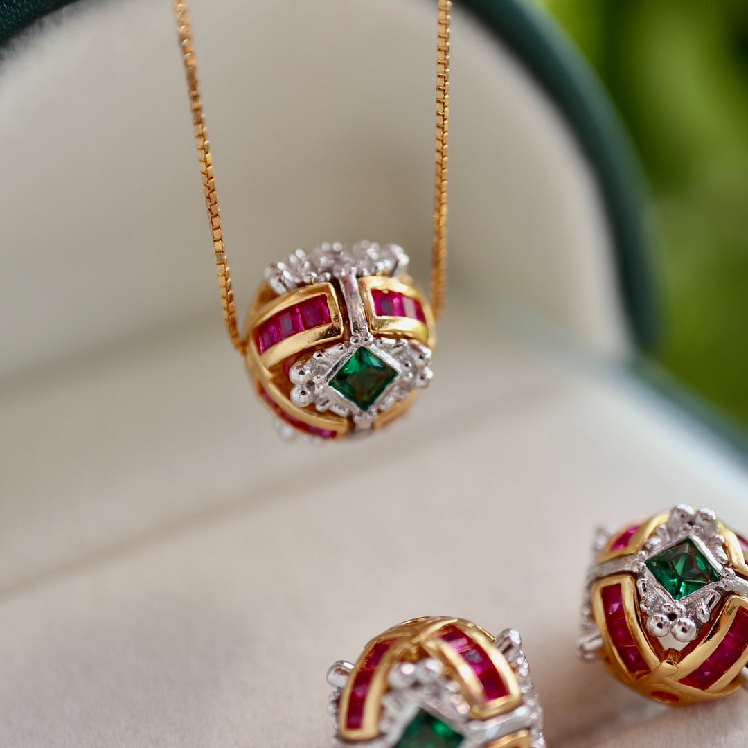 S925 silver ruby pendant - 5