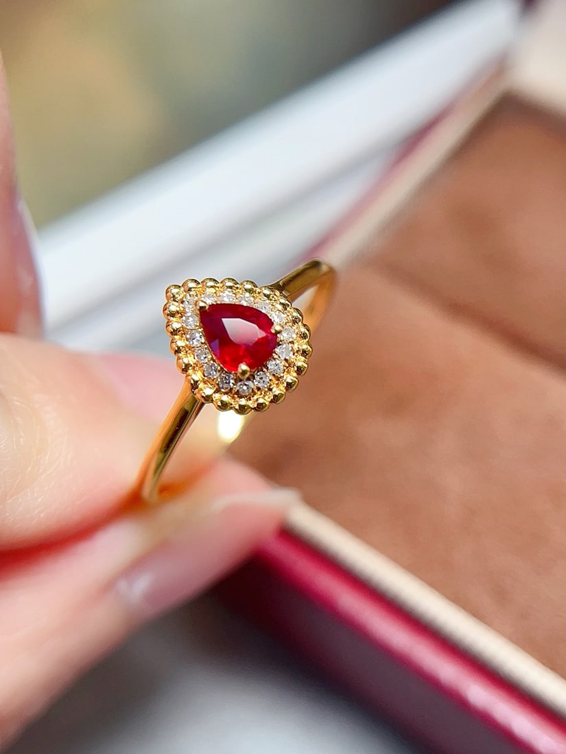18K Gold Ruby Ring - 3