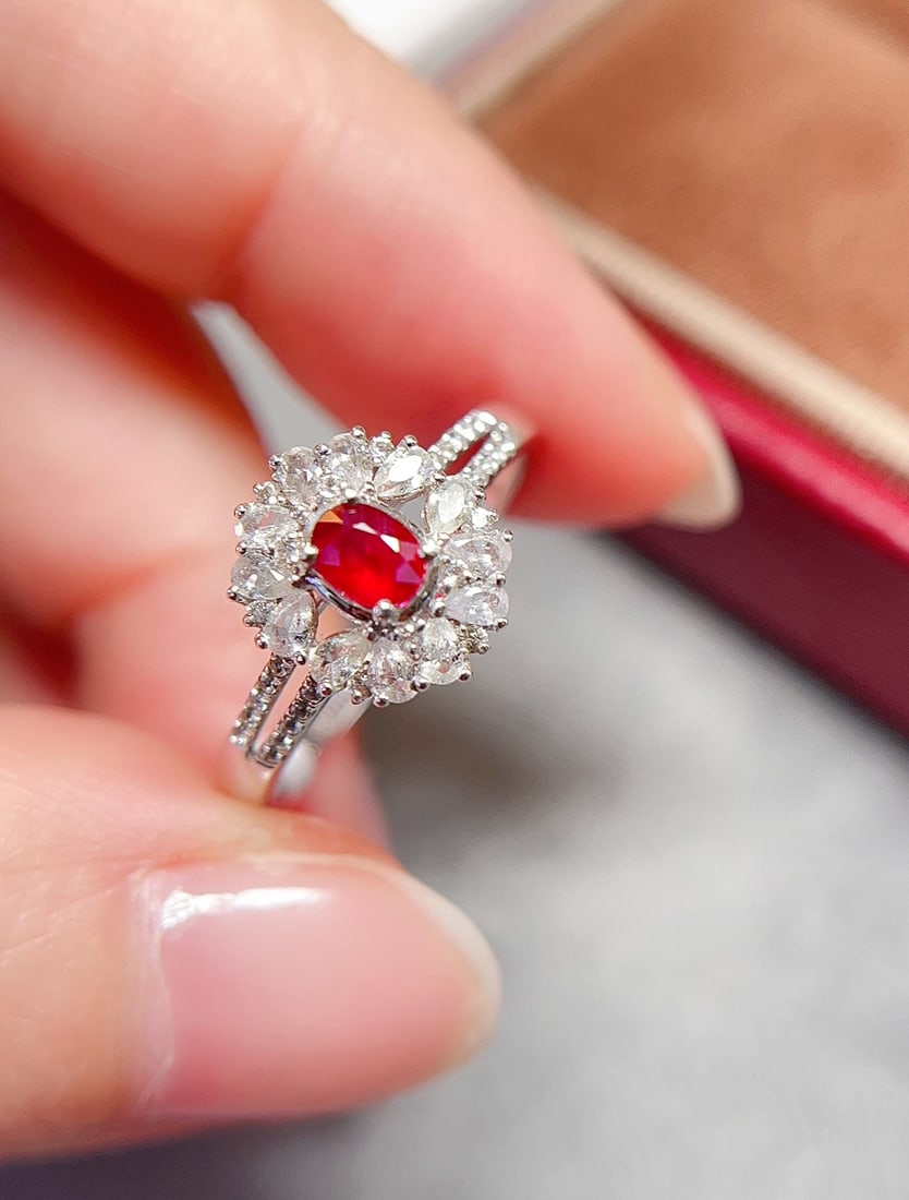 18k gold ruby ring - 3