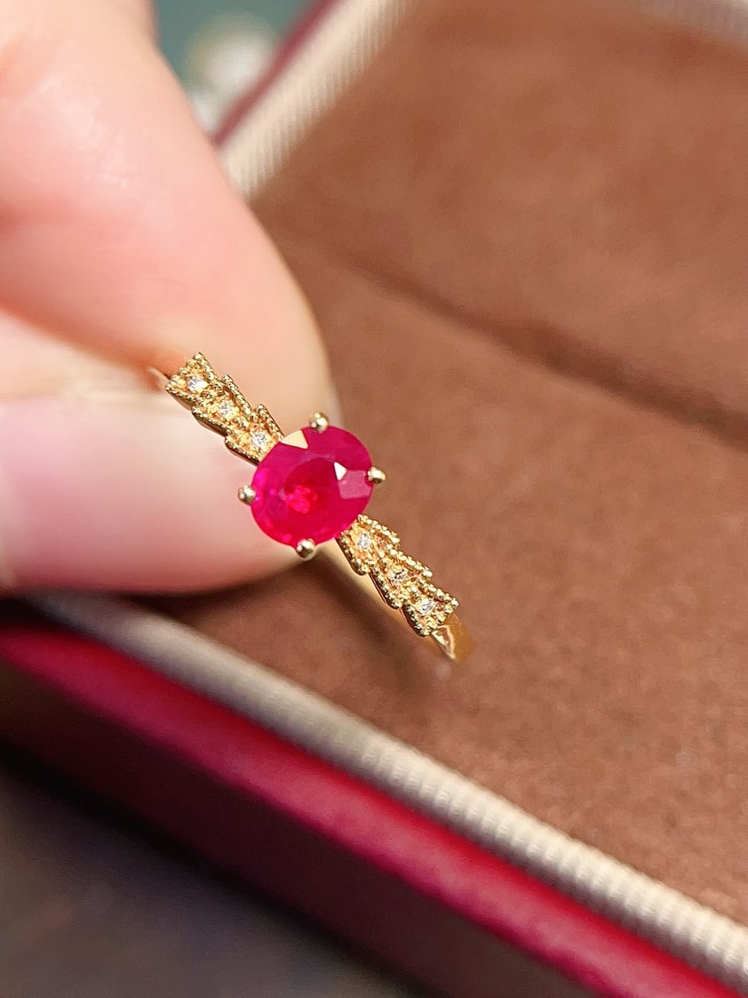 18K Gold Ruby Ring - 2