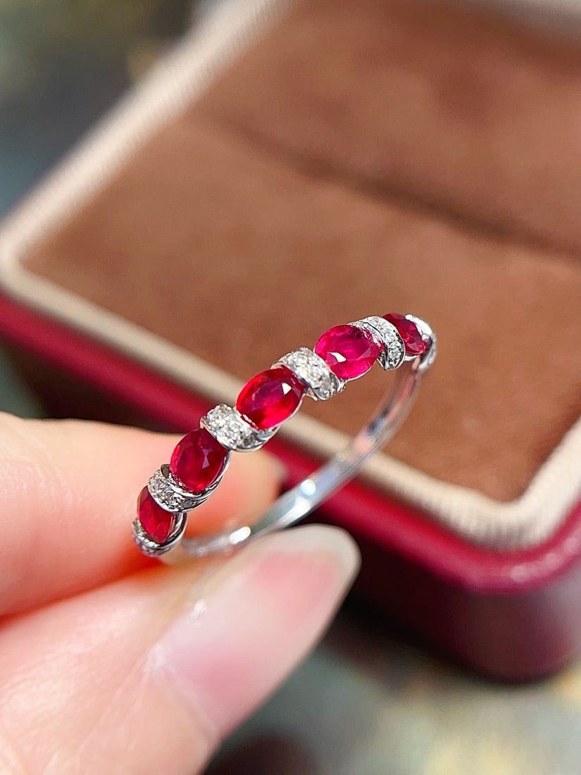 18K Gold Ruby Ring - 4