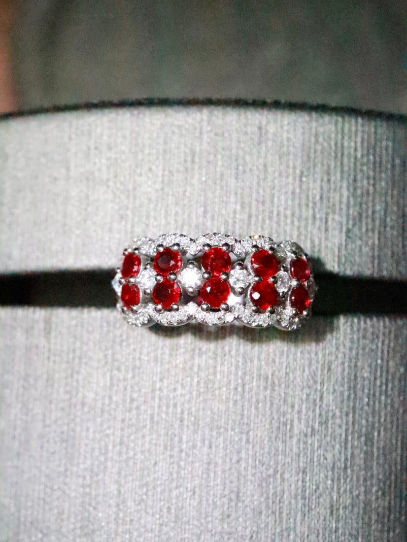 18K Natural Ruby Ring - 2