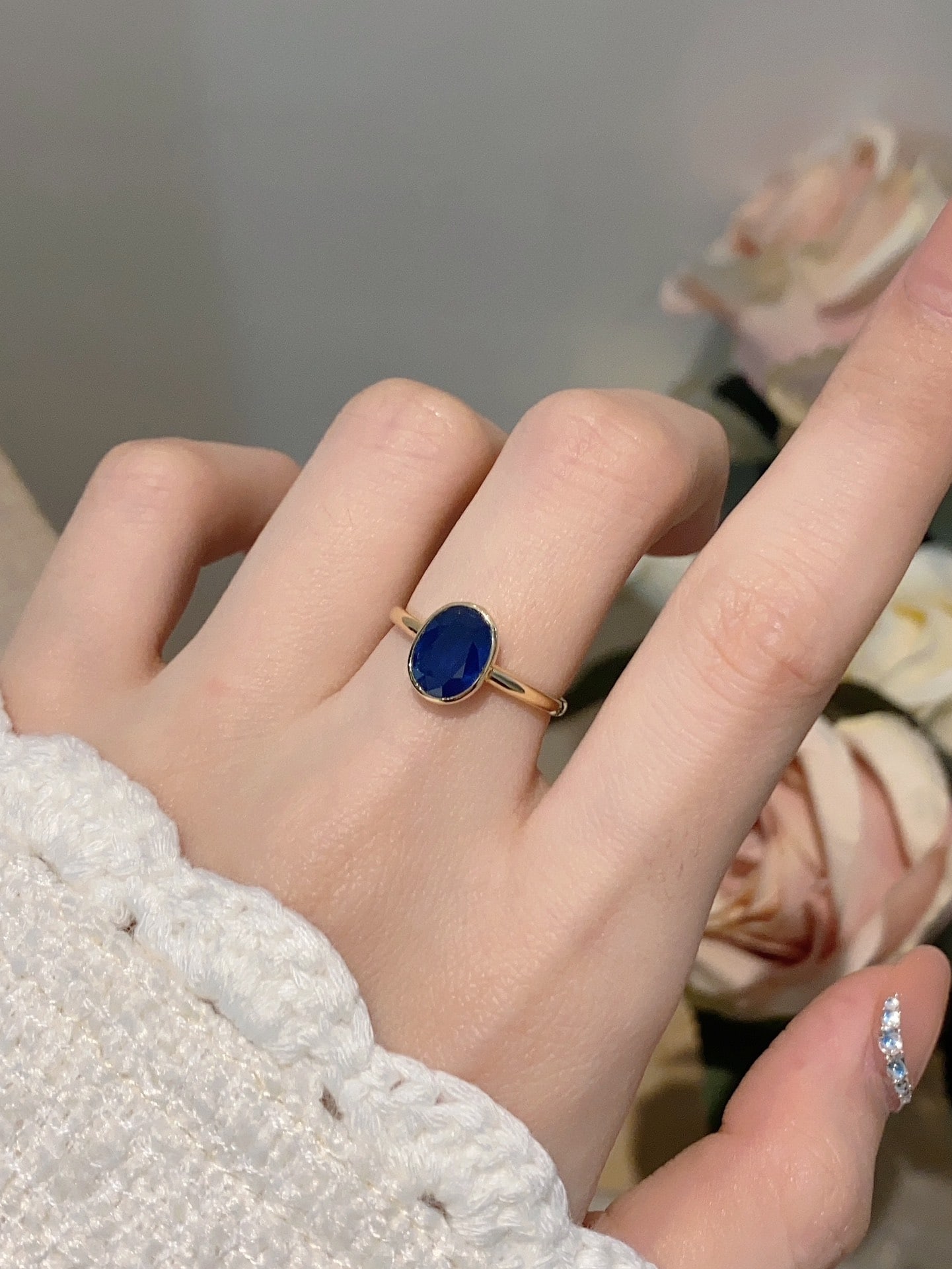 18k Sapphire Ring - 5