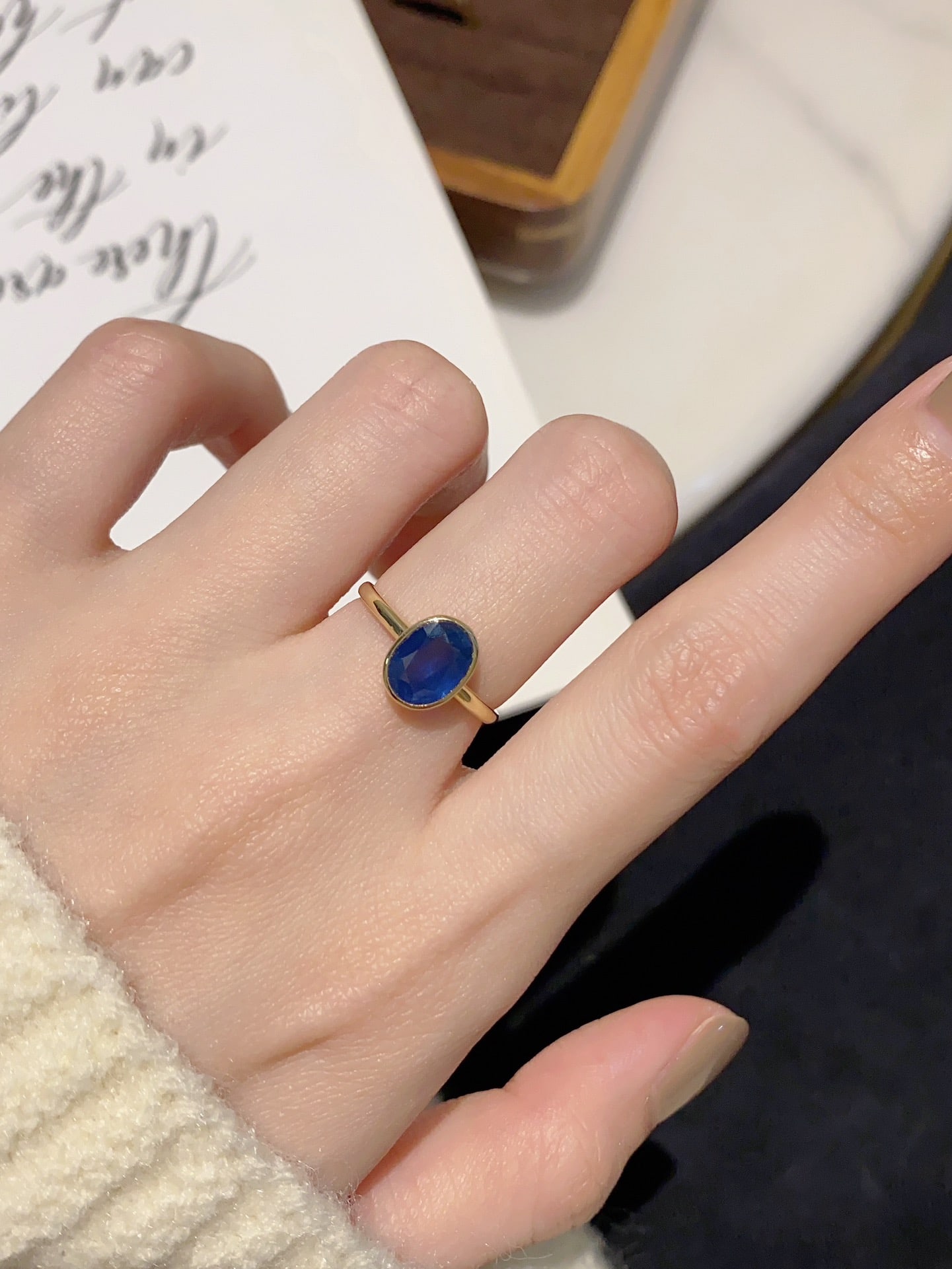 18k Sapphire Ring - 6