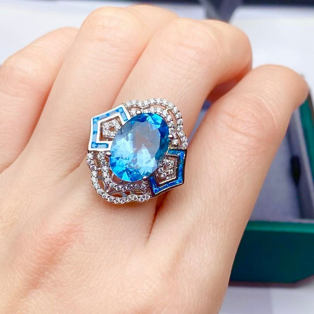 Sterling Silver Natural Topaz Ring (1 of 4)