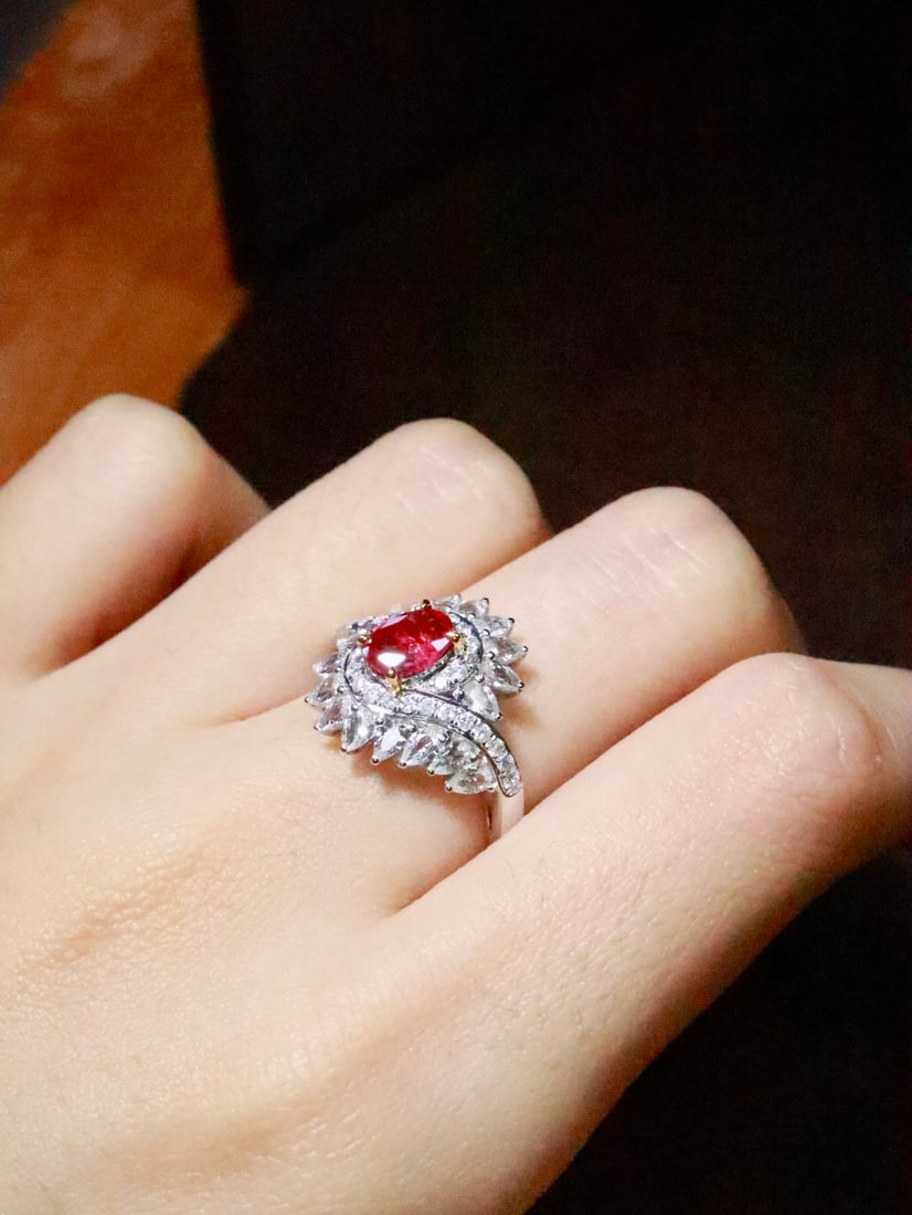 18K gold ruby ring - 5