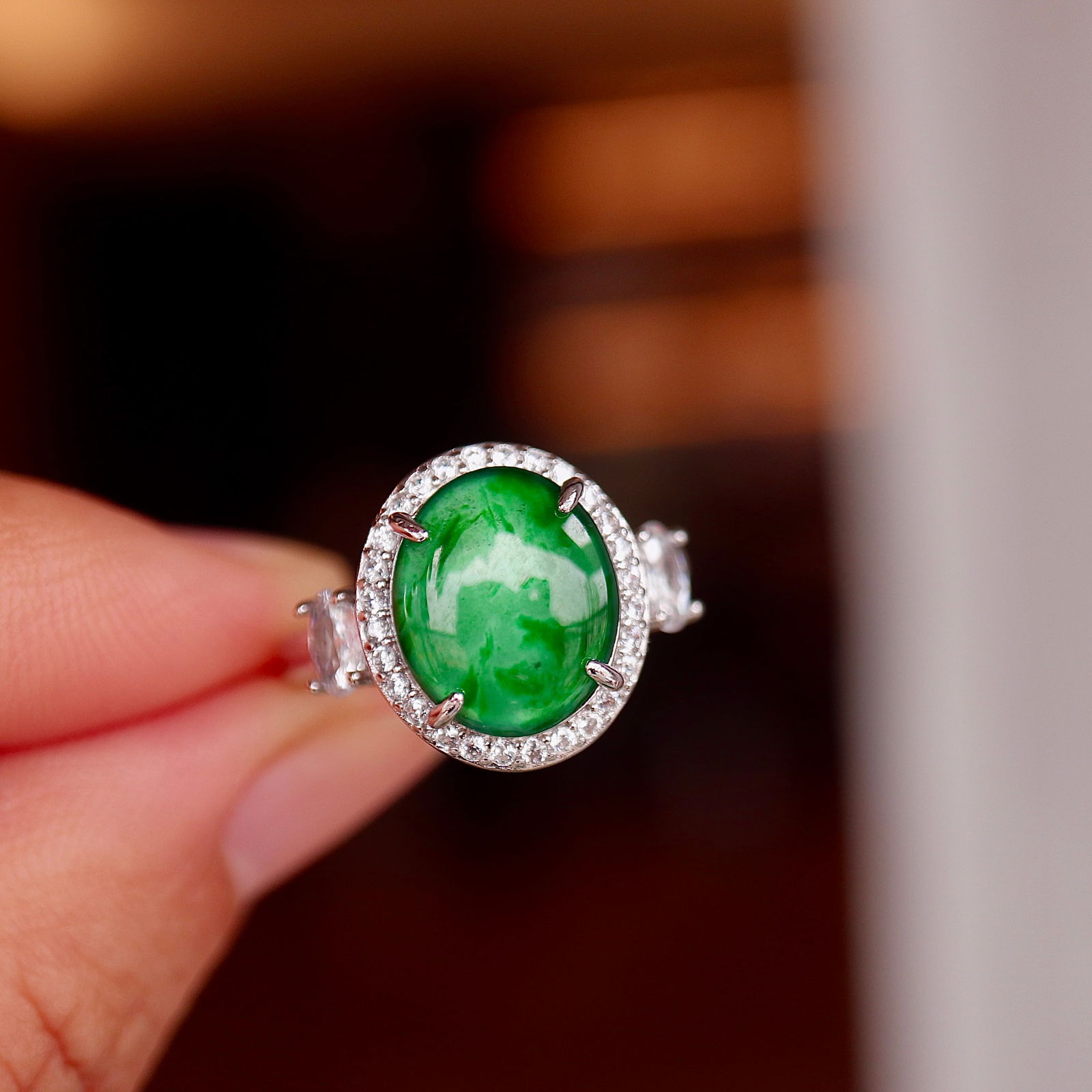 Jadeite ring - 6