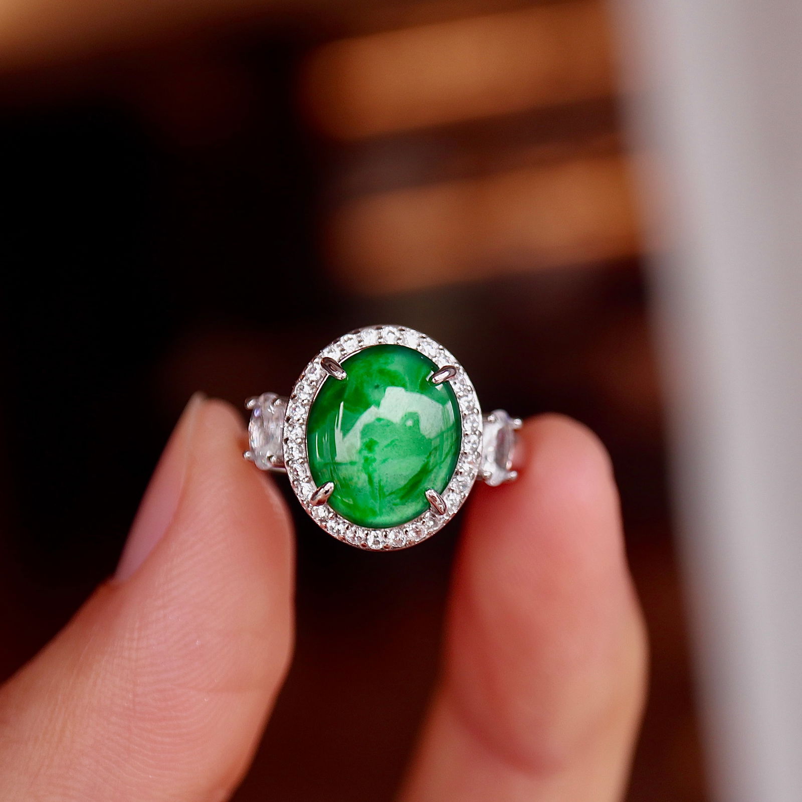 Jadeite ring - 8