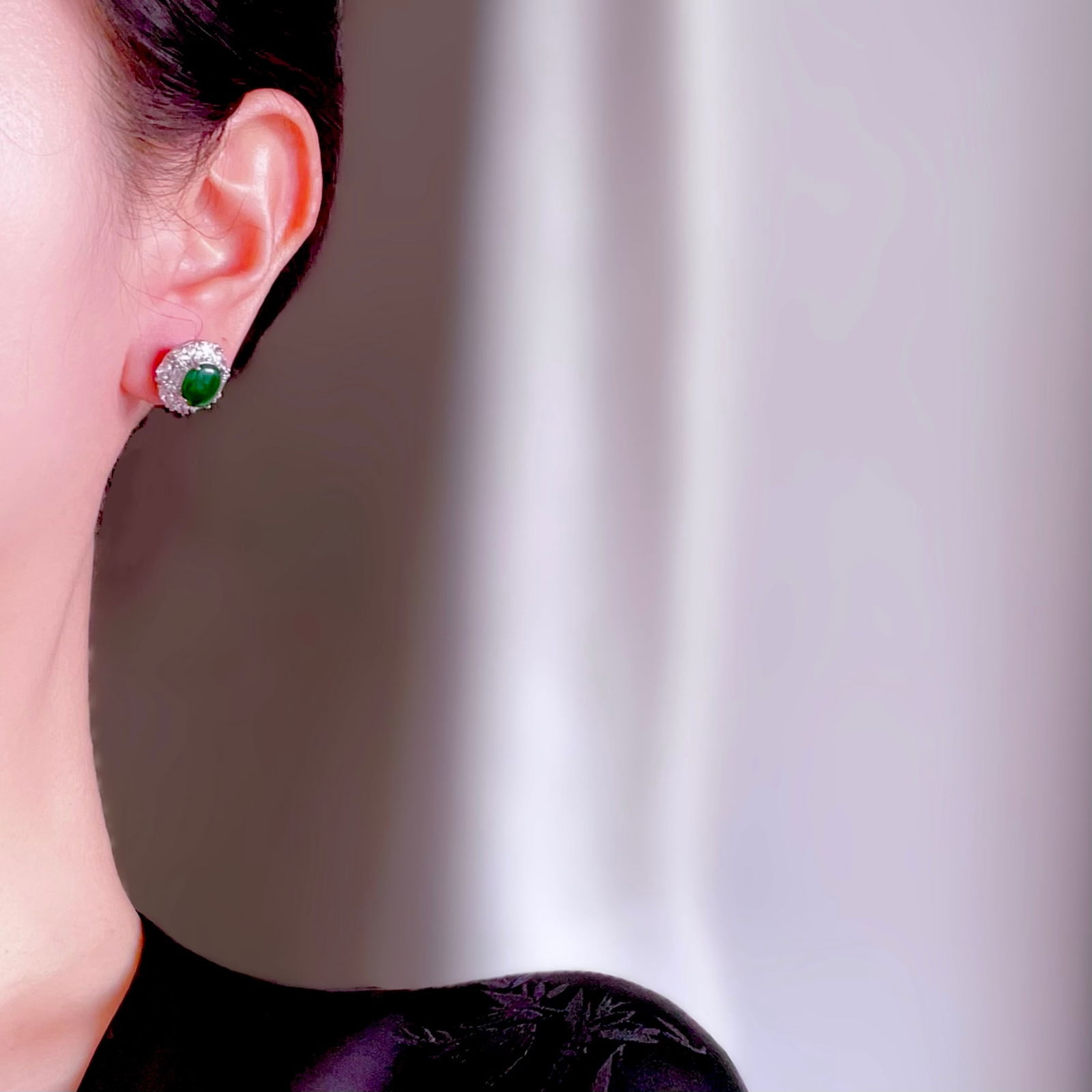 Jadeite earrings - 9