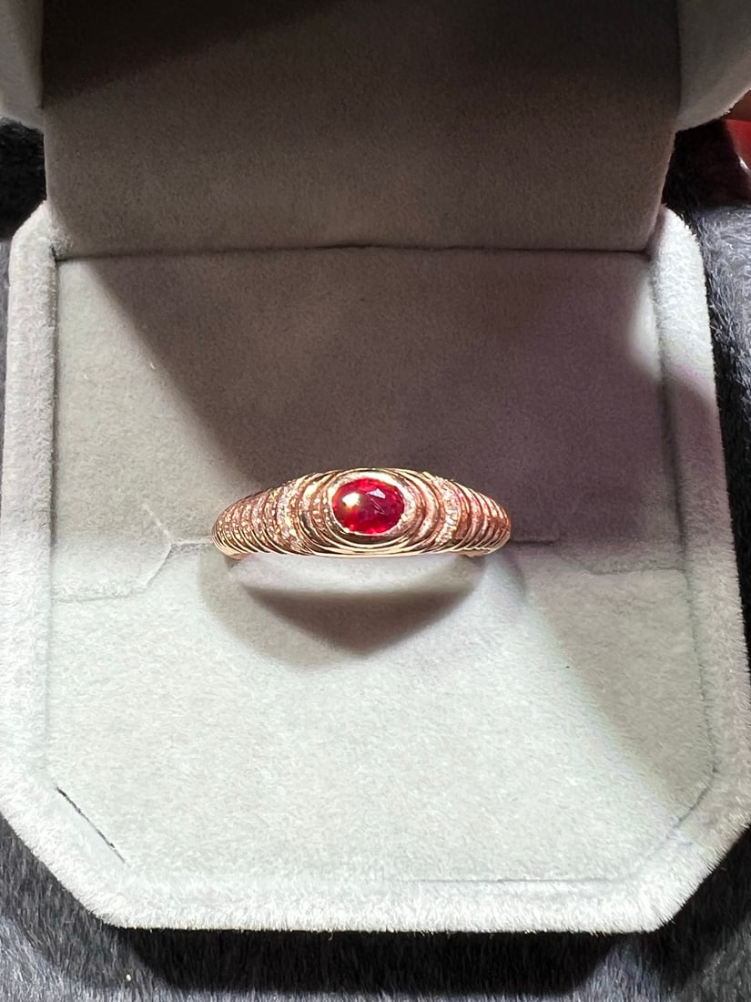 18K gold ruby ring - 3