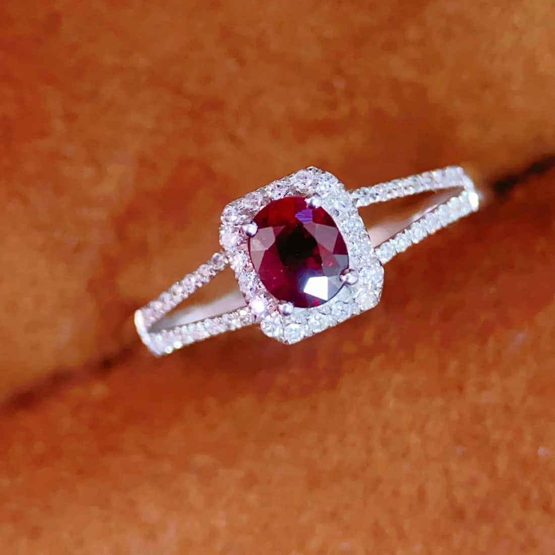 18K gold ruby ring - 2