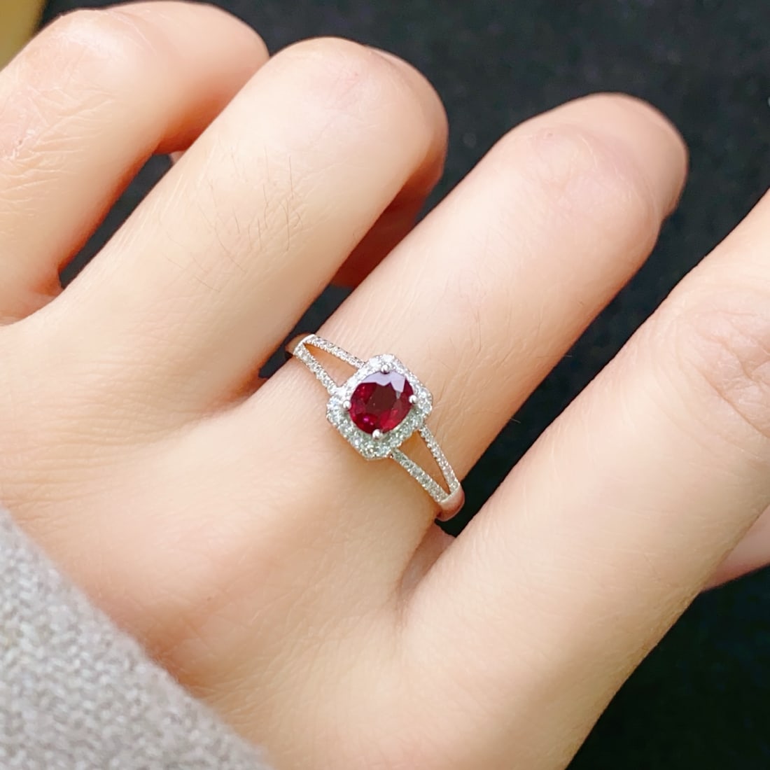 18K gold ruby ring - 6