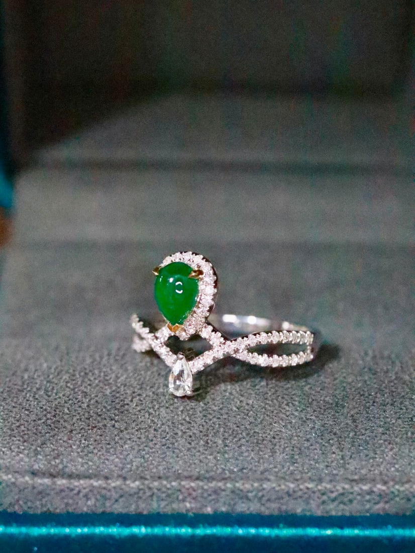 18K gold emerald ring - 3