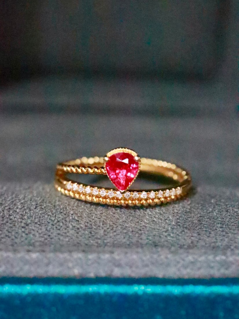18K Gold Ruby Ring - 3