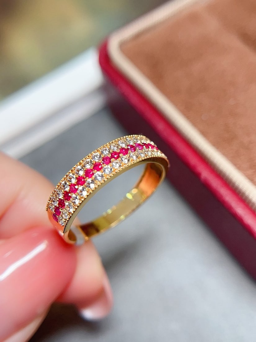 18K Gold Ruby Ring - 2
