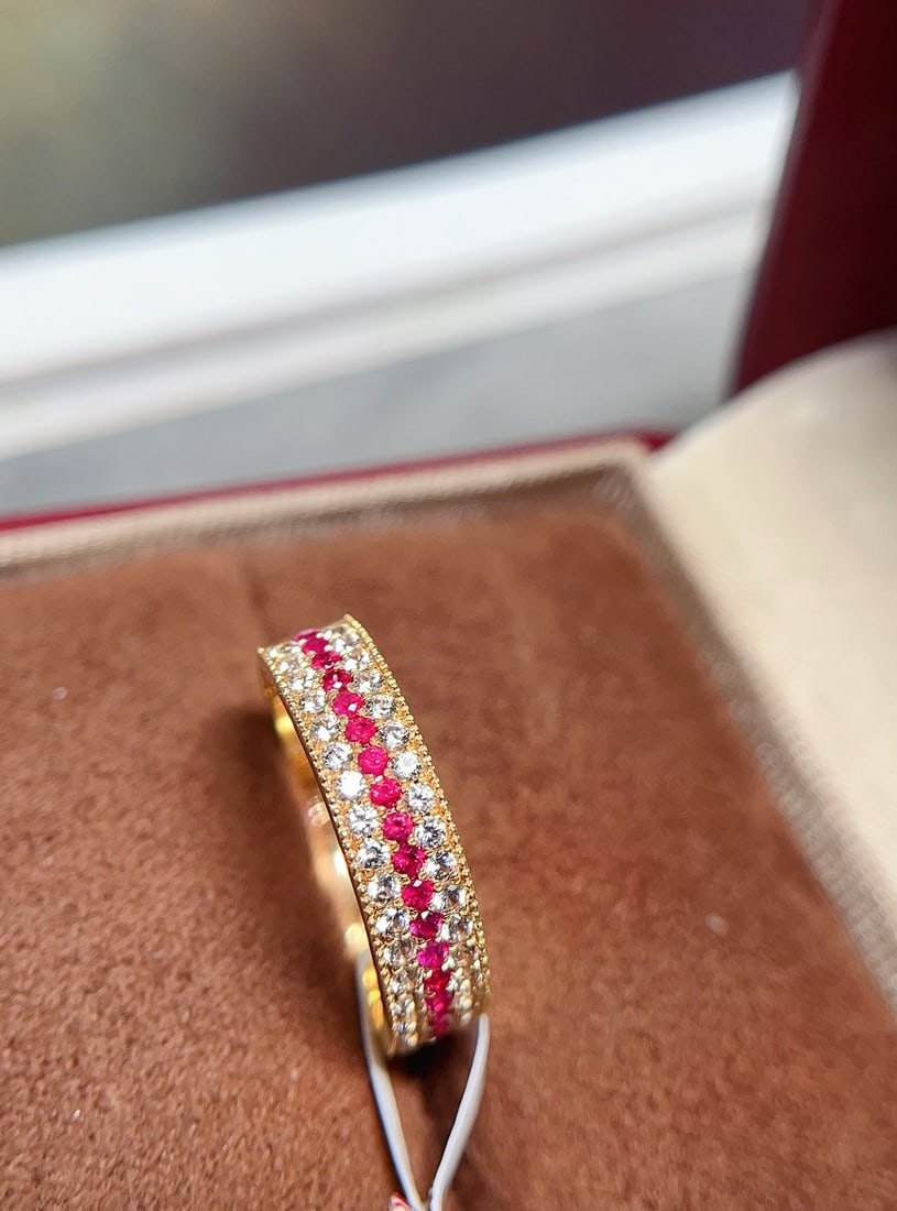 18K Gold Ruby Ring - 4