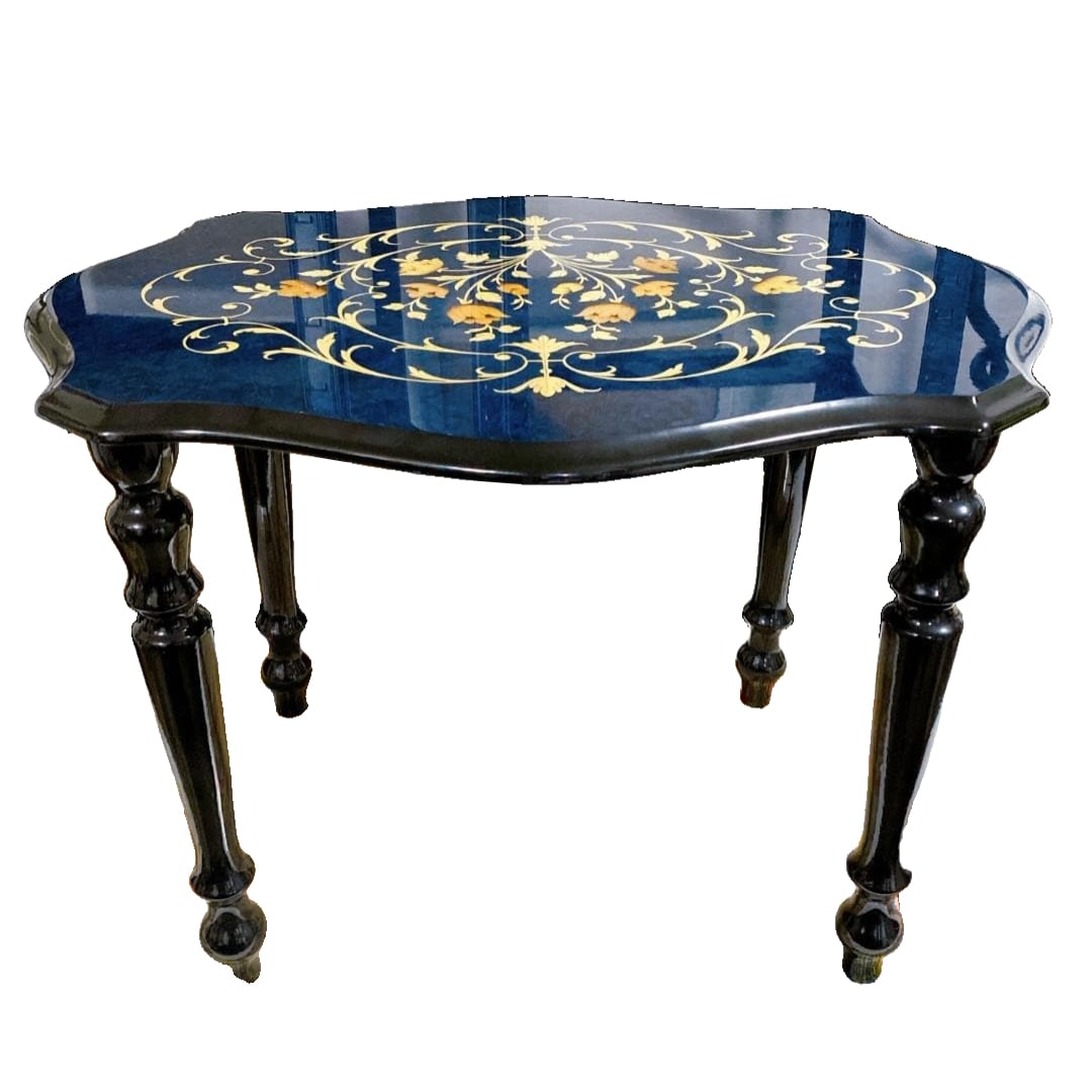 Demain Side/Low Table – Italian Antique with Inlay Work (1 of 16)