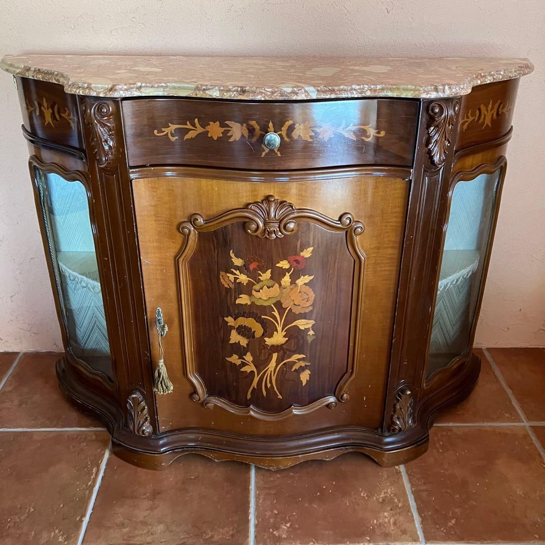Italian EP PASI Sideboard – Marble Top with Inlay Work (1 of 20)